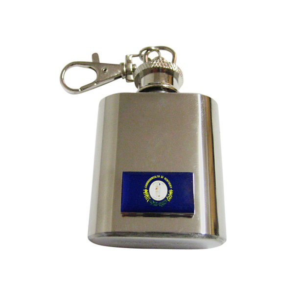 Kentucky State Flag Keychain Flask - Picture 1 of 1